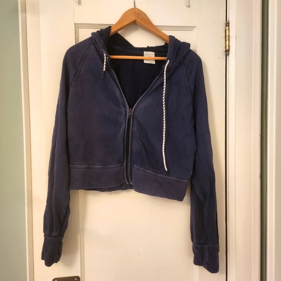 Aerie Cropped Zip Up Hoodie - Picture 1 of 2